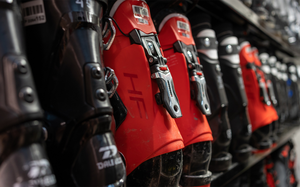 InterSport shop interior with clothes inside
